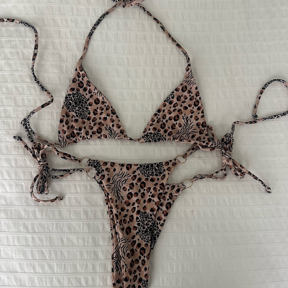 Leopard Print Bikini Set